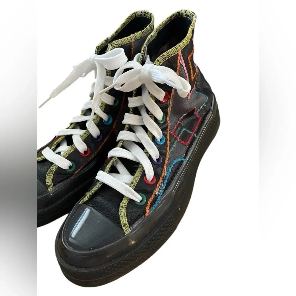 Converse CTAS 70 Hi Chinese New Year Sneakers Black Multicolor Men’s 5 Women’s 7 - Picture 4 of 7